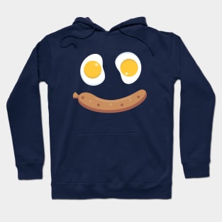 Sausages with Cute and Kawaii Eggs Hoodie